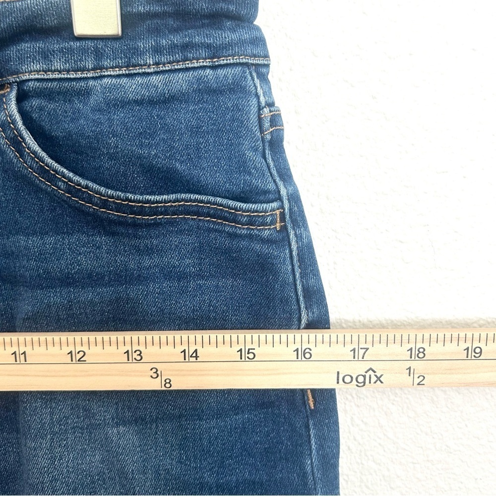 Vervet Denim Jean Skirt Notch Slit 5 Pocket Zip Fly Summer Staple Size Small - Picture 7 of 10